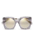 Yohji Yamamoto - Cat-Eye Round Sunglasses YY5011 079 - Black Lace / Gold - ForwardModa