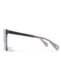 Yohji Yamamoto - Cat-Eye Round Sunglasses YY5011 079 - Black Lace / Gold - ForwardModa