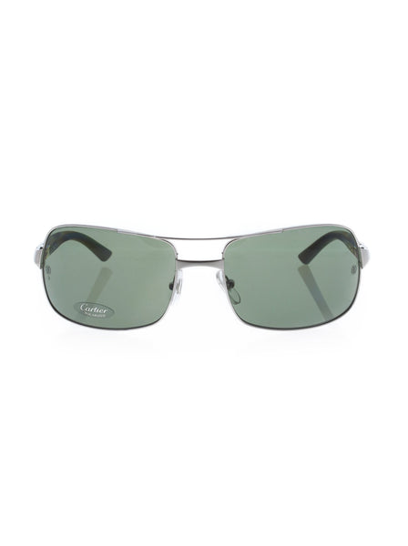 Neil Square Aviator Sunglasses T8200811 - Silver / Gray