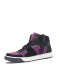 Mesh and Suede Hi-Top Sneakers