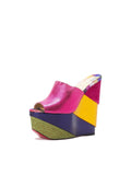 Christian Louboutin - Carnababe 150 Glossy Wedge Sandals - Multi - ForwardModa