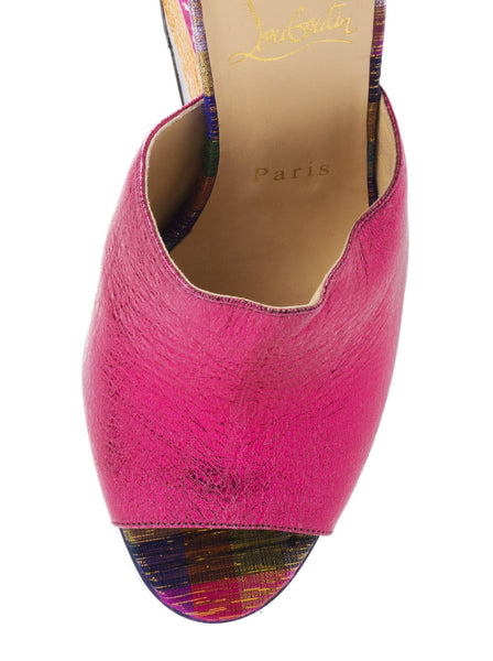 Christian Louboutin - Carnababe 150 Glossy Wedge Sandals - Multi - ForwardModa